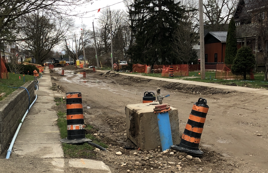 Todd St and Haddington St (Construction) - Haddington Street construction progress and infrastructure installation